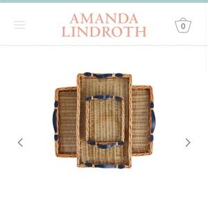 Amanda Lindroth Small Island Tray Navy